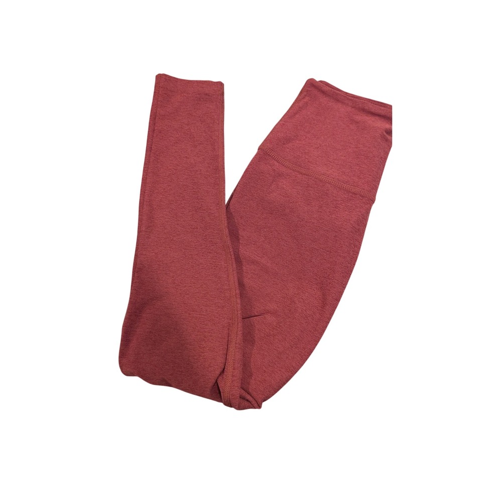 Beyond Yoga Spacedye Midi Leggings Medium Burgundy Red High Waisted Activewear